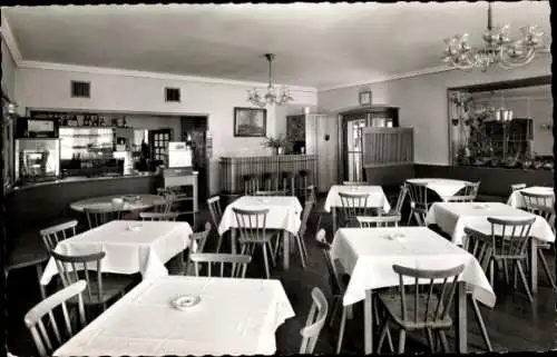 Ak Friedrichshafen am Bodensee, Seehotel Mütter, Gastraum