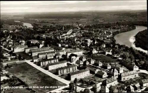 Ak Mühldorf am Inn Oberbayern, obere Stadt, Panorama