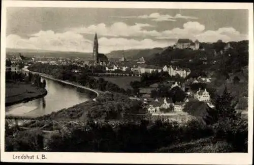 Ak Landshut in Niederbayern, Panorama