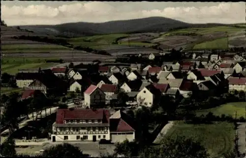 Ak Obergeis Neuenstein in Hessen, Teilansicht, Gasthaus Zur Linde