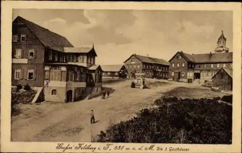 Ak Niederreifenberg Schmitten im Taunus, Großer Feldberg, 3 Gasthäuser, Aussichtsturm