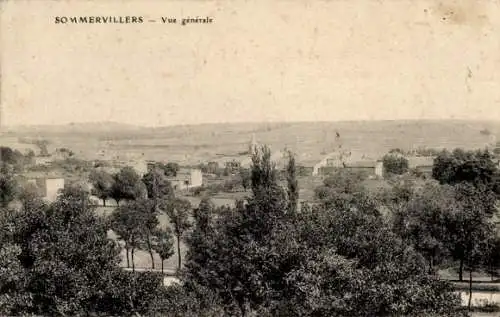 Ak Sommerviller Meurthe-et-Moselle, Gesamtansicht