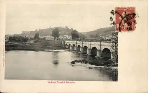 Ak Liverdun Meurthe et Moselle, Kanalbrücke