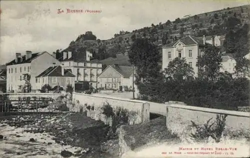 Ak La Bresse Vosges, Rathaus, Hotel Belle-Vue