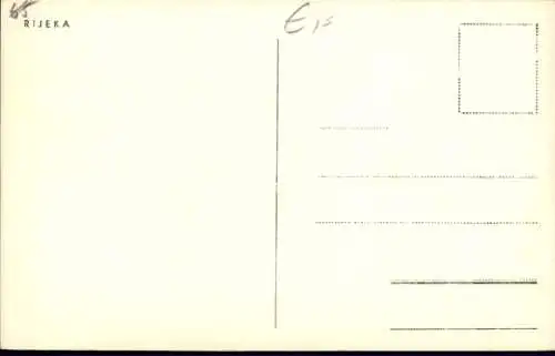 Ak Rijeka Kroatien, Hafenbild