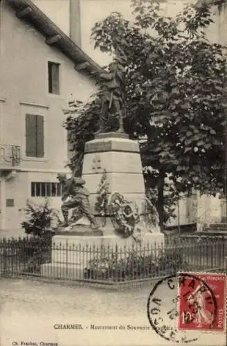 Ak Charmes Vosges, Monument du Souvenir