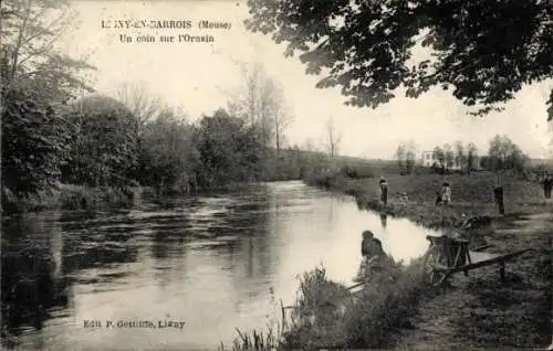 Ak Ligny en Barrois Meuse, Un coir sur l'Ornain