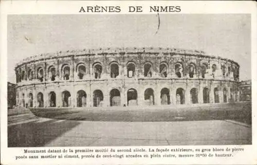 Ak Nîmes Gard, Arenes, Amphitheater