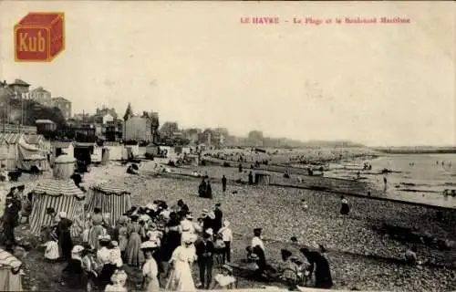 Ak Le Havre Seine Maritime, Stand, Boulevard Maritime