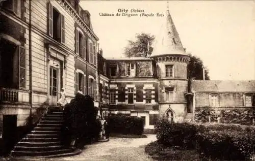 Ak Orly sur Morin Seine et Marne, Chateau de Grignon, Facade Est