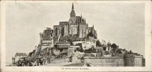 Ak Le Mont Saint Michel Manche, Gesamtansicht