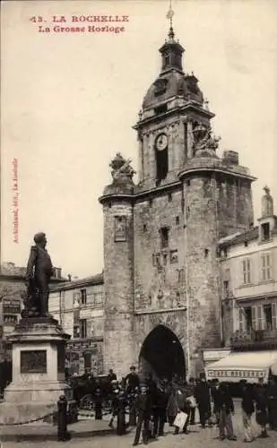 Ak La Rochelle Charente Maritime, La Grosse Horloge