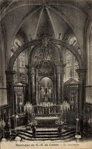 Ak Notre Dame de Liesse Aisne, Basilique, Le Sanctuaire