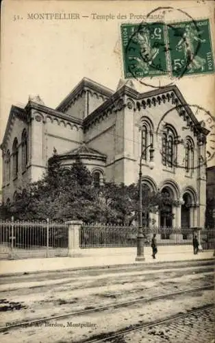 Ak Montpellier Hérault, Temple des Protestants