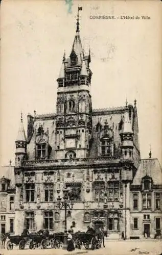 Ak Compiègne Oise, l'Hotel de Ville