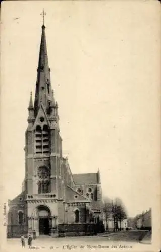 Ak Arras Pas de Calais, l'Eglise de Notre-Dame des Ardents