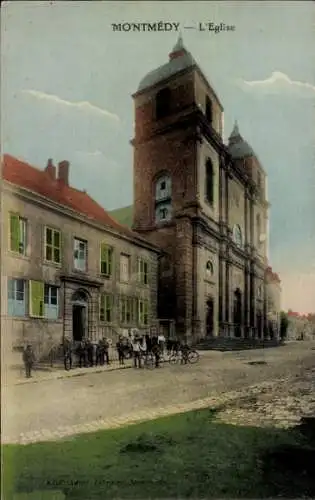 Ak Montmédy Lothringen Meuse, Kirche