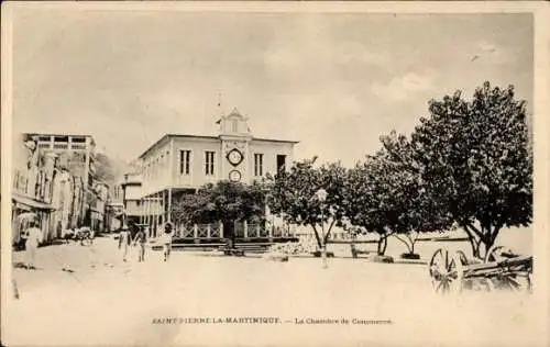 Ak Saint Pierre Martinique, La Chambre de Commerce