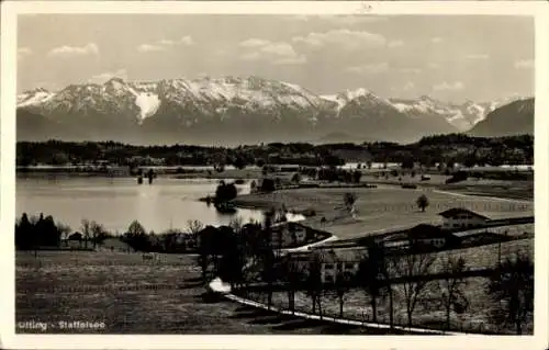Ak Uffing am Staffelsee Oberbayern, Panorama