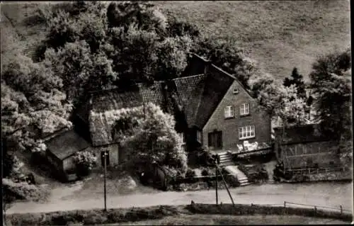 Ak Nindorf Hanstedt in der Lüneburger Heide, Fliegeraufnahme, Haus Pohlmann