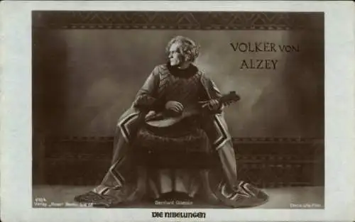 Ak Schauspieler Bernhard Goetzke als Volker von Alzey, Die Nibelungen, Ross Verlag 672 4