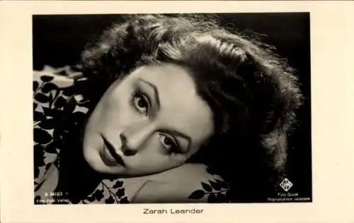 Ak Schauspielerin Zarah Leander, Portrait