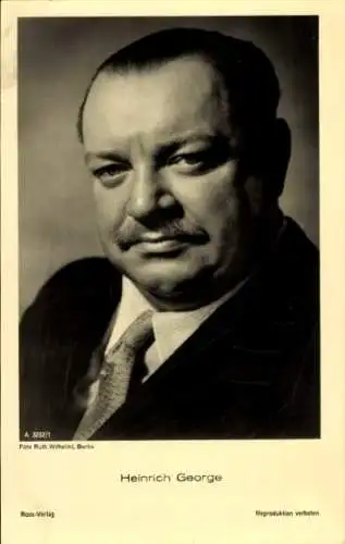 Ak Schauspieler Heinrich George, Portrait