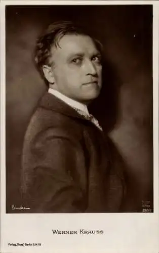 Ak Schauspieler Werner Krauss, Portrait