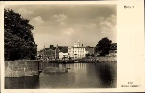 Ak Hameln an der Weser Niedersachsen, Hotel Bremer Schlüssel