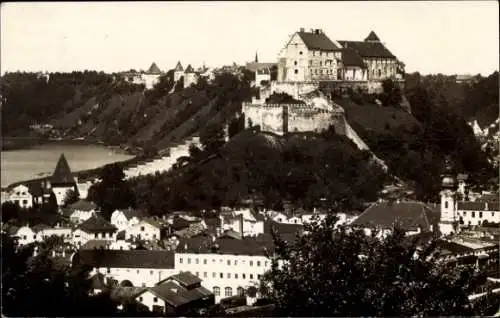 Ak Burghausen an der Salzach Oberbayern, Gesamtansicht