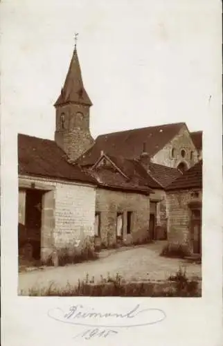 Foto Ak Brimont Marne, Kirche, 1915