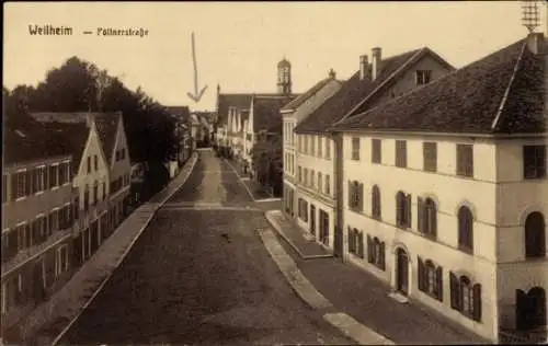 Ak Weilheim Oberbayern, Pöllnerstraße