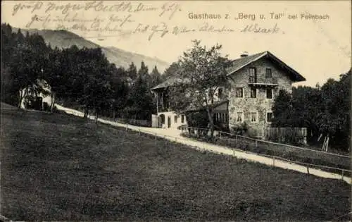 Ak Bad Feilnbach in Oberbayern, Gasthaus zu Berg und Tal