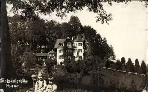 Ak Murnau am Staffelsee, Ludwigshöhe, Kinder, Villa