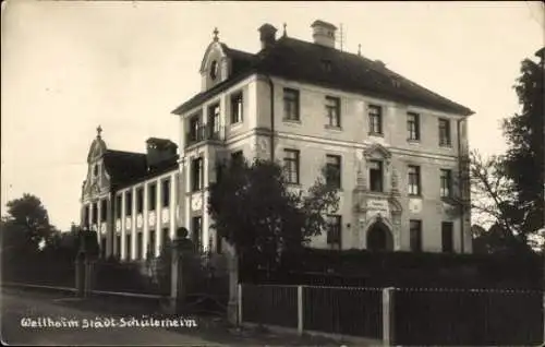 Ak Weilheim Oberbayern, Städtisches Schülerheim