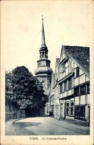 Ak Stade in Niedersachsen, Sankt Cosmae Kirche