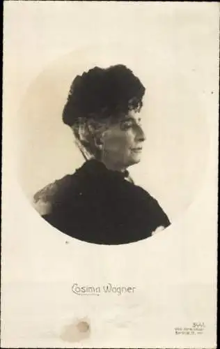 Ak Cosima Wagner, Ehefrau von Richard Wagner