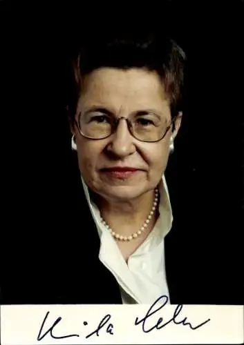 Foto Bundesministerin Ursula Lehr, Portrait, Autogramm