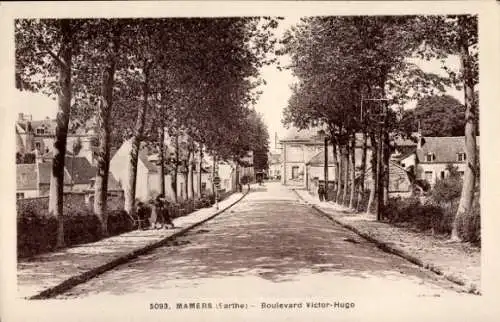 Ak Mamers Sarthe, Boulevard Victor-Hugo