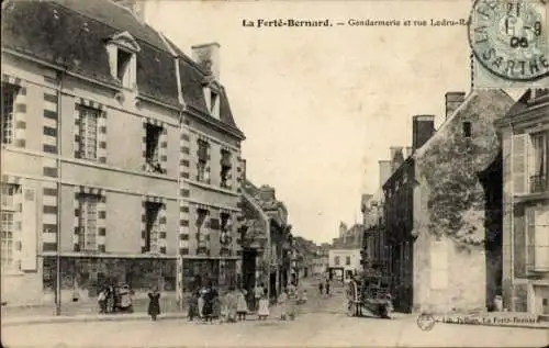 Ak La Ferté Bernard Sarthe, Gendarmerie, Rue Ledru Rollin