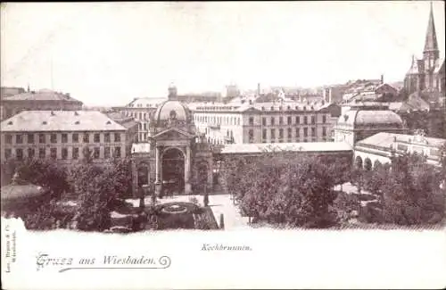 Ak Wiesbaden in Hessen, Kochbrunnen