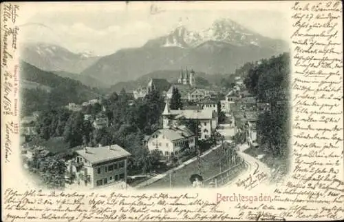 Ak Berchtesgaden in Oberbayern, Teilansicht vom Ort