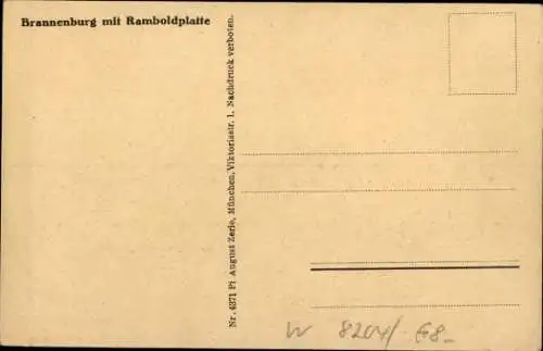 Ak Brannenburg in Oberbayern, Ramboldplatte, Panorama