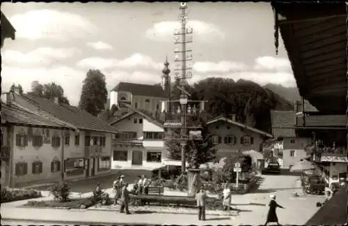 Ak Ruhpolding in Oberbayern, Ortspartie