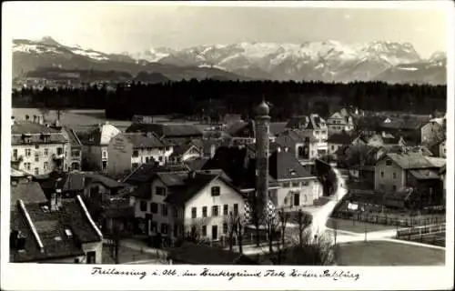 Ak Freilassing in Oberbayern, Teilansicht, Feste Hohensalzburg