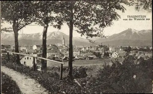 Ak Siegsdorf in Oberbayern, Blick von der Weinleite