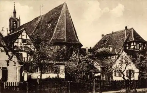 Ak Uffenheim in Mittelfranken, An der Spitalkirche