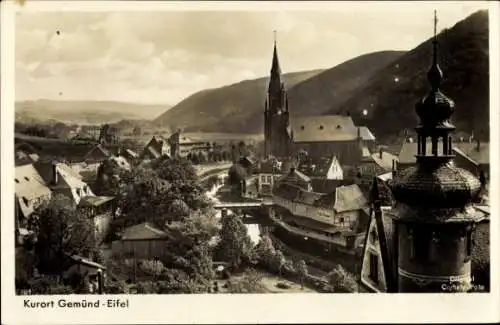 Ak Gemünd Schleiden in der Eifel, Teilansicht, Kirche