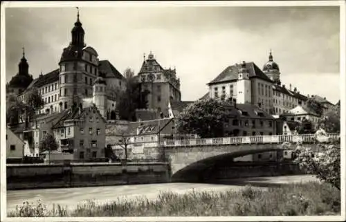 Ak Neuburg an der Donau Oberbayern, Teilansicht