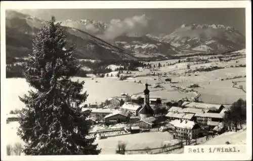 Foto Ak Reit im Winkl, Gesamtansicht, Winter